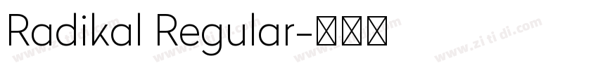 Radikal Regular字体转换 Radikal Regular字体转换